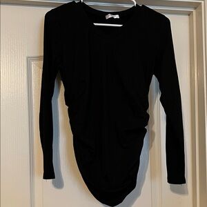 Black Long Sleeve maternity top